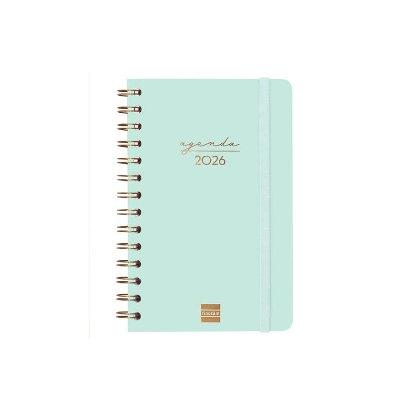 FINOCAM AGENDA ESPIRAL ALMA E5-117X181MM SVH TAPA DURA MENTA 2026