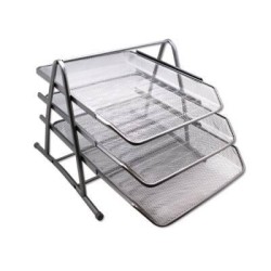 BISMARK BANDEJA DE REJILLA TRIPLE 35X30X24.5 CM CROMADO