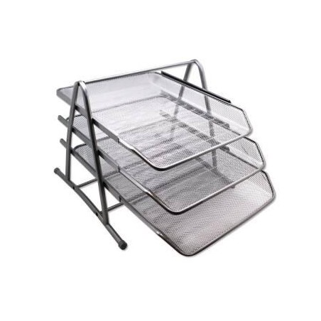 BISMARK BANDEJA DE REJILLA TRIPLE 35X30X24.5 CM CROMADO