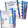 GRAFOPLAS SEPARADORES MULTITALADRO PP TRANSLÚCIDO EXTRA 6 POSICIONES 11 TALADROS A4 SURTIDOS