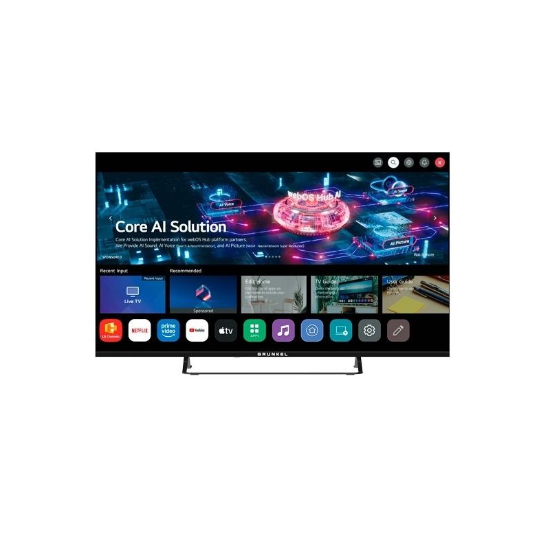 GRUNKEL TELEVISIÓN QLED 55" SMART TV 4K