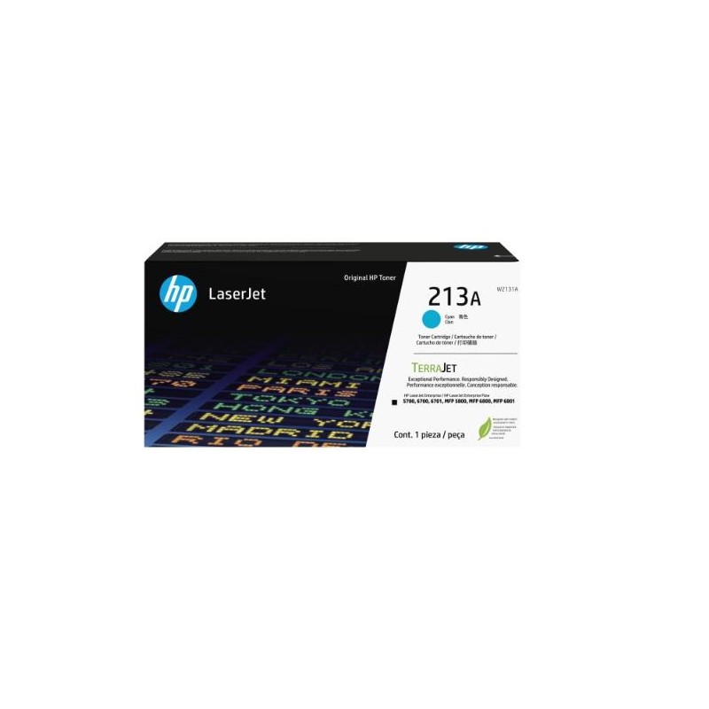 HP TONER CIAN HP LASERJET ENTERPRISE 5700/5700DN/6701DN/6700/6700DN - MFP 5800/5800DN/5800F/6800 /6800DN -213A