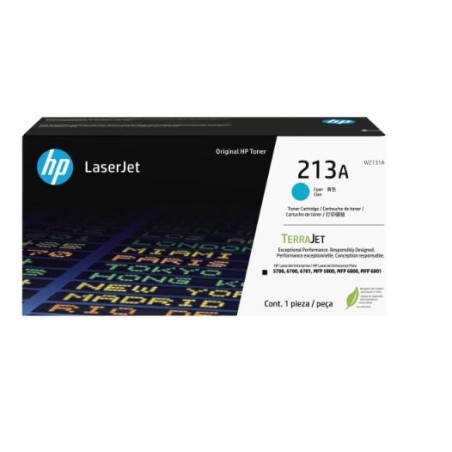 HP TONER CIAN HP LASERJET ENTERPRISE 5700/5700DN/6701DN/6700/6700DN - MFP 5800/5800DN/5800F/6800 /6800DN -213A