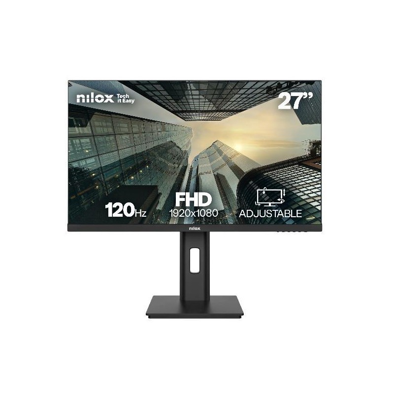 NILOX MONITOR DESKTOP IPS 27" LED 4MS FHD 1920X1080 120HZ 16:9 VGA/HDMI/DP NEGRO