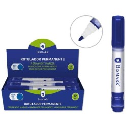 BISMARK ROTULADOR PERMANENTE PUNTA CÓNICA 1,5MM AZUL