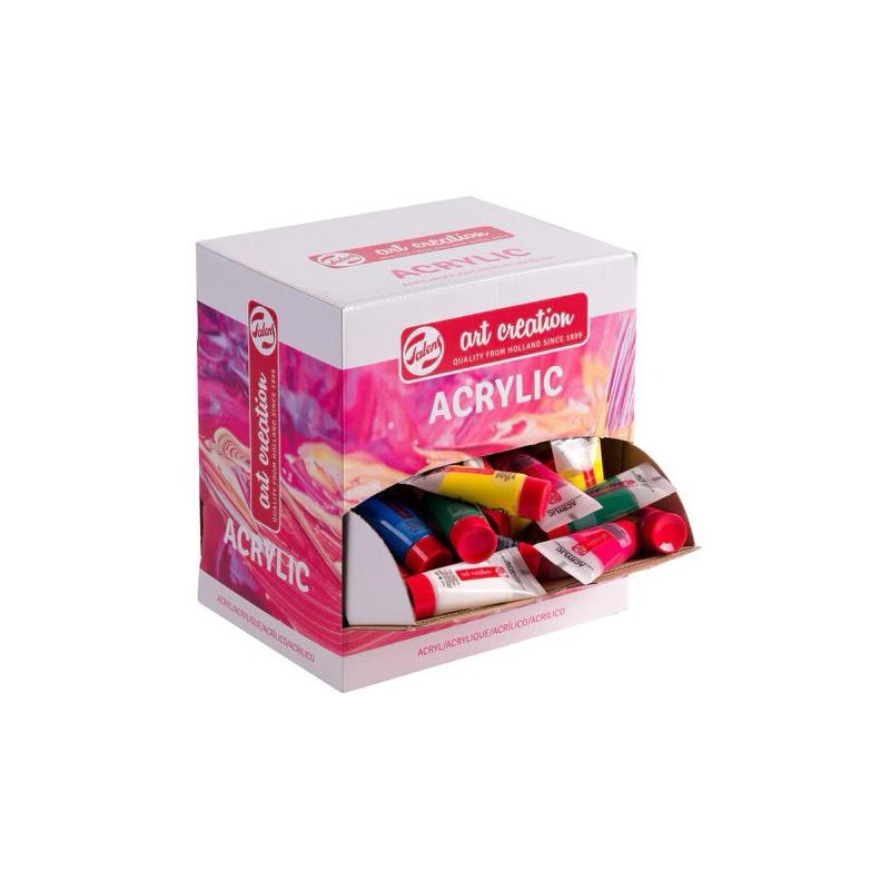 TALENS ART CREATION PINTURA ACRÍLICA PRIMARY TUBO 12ML CAJA DISPENSADORA 100 UD
