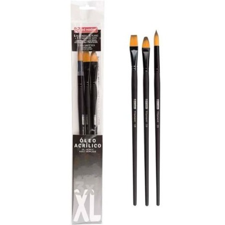 TALENS ART CREATION PINCELES ÓLEO Y ACRÍLICO FIBRA SINTÉTICA XL SET 3 UD