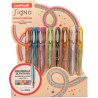 UNIBALL ROLLERBALL SIGNO SPARKLING UM-120SP GLITTER 1.0MM COLORES SURTIDOS EXPOSITOR 48 UD