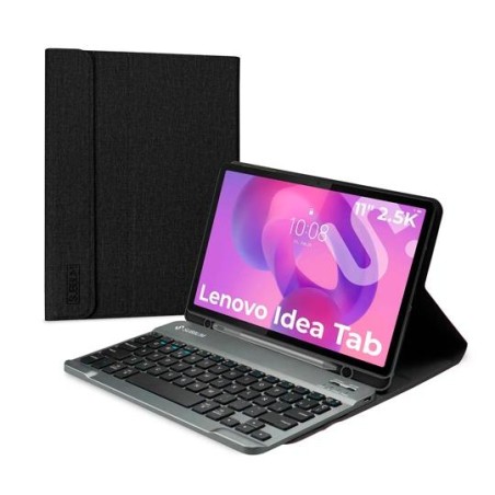 SUBBLIM FUNDA TABLET IDEA TAB 2025 11" CON TECLADO BLUETOOH NEGRO