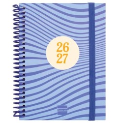 FINOCAM AGENDA DIVA PARA ESTUDIANTES ESPIRAL 8º-120X164MM SVH OLAS CURSO 2026-2027
