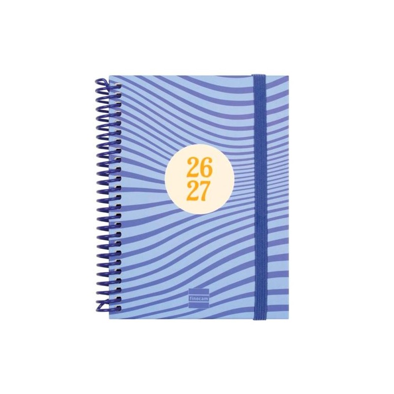 FINOCAM AGENDA DIVA PARA ESTUDIANTES ESPIRAL 8º-120X164MM SVH OLAS CURSO 2026-2027