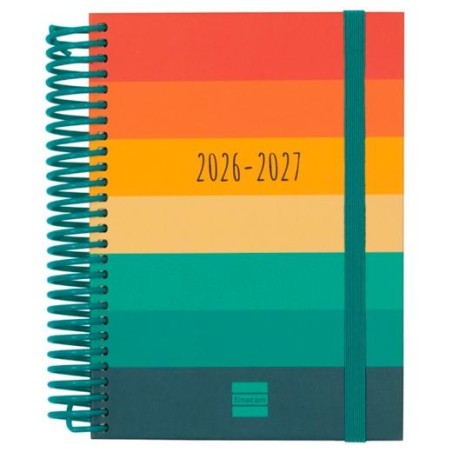FINOCAM AGENDA DIVA PARA ESTUDIANTES ESPIRAL 8º-120X164MM 1DP COLORS CURSO 2026-2027