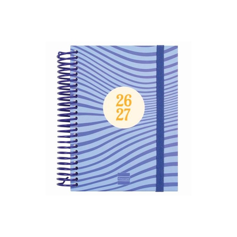 FINOCAM AGENDA DIVA PARA ESTUDIANTES ESPIRAL 8º-120X164MM 1DP OLAS CURSO 2026-2027