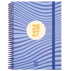 FINOCAM AGENDA DIVA PARA ESTUDIANTES ESPIRAL 4º-155X212MM SVH OLAS CURSO 2026-2027