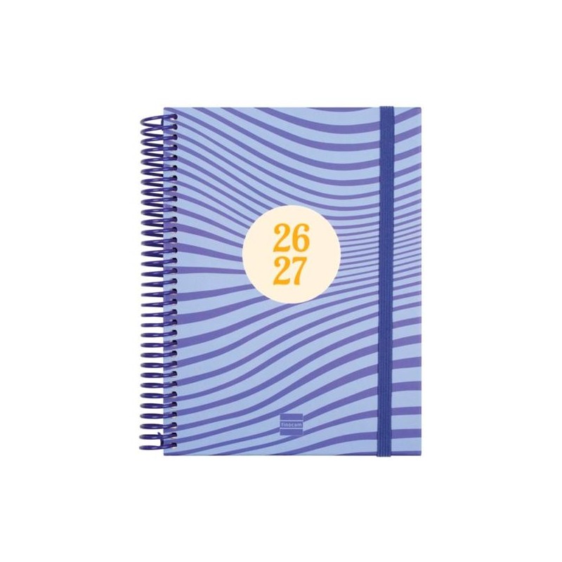 FINOCAM AGENDA DIVA PARA ESTUDIANTES ESPIRAL 4º-155X212MM 1DP OLAS CURSO 2026-2027