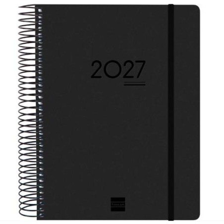 FINOCAM AGENDA IKON ESPIRAL 16M E10-155X212MM 1DP TAPAS PP LIGERO NEGRO 2026-2027