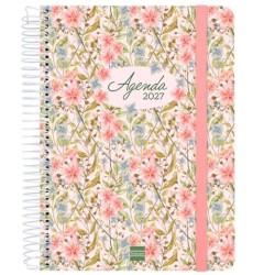 FINOCAM AGENDA CLOE ESPIRAL 16M E10-155X212MM SVH TAPA DURA ROSA 2026-2027