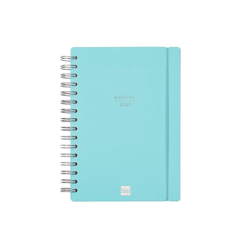FINOCAM AGENDA HAIKU ESPIRAL 16M E10-155X212MM SVH TAPAS CARTÓN SUAVE AZUL 2026-2027