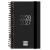 FINOCAM AGENDA ESPIR PARA ESTUDIANTES ESPIRAL E3-79X127MM SVH NEGRO CURSO 2026-2027