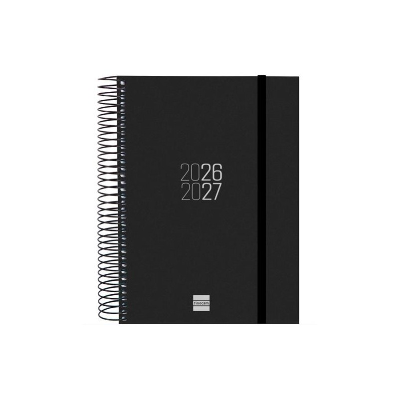 FINOCAM AGENDA ESPIR PARA ESTUDIANTES ESPIRAL E10-155X212MM 1DP NEGRO CURSO 2026-2027