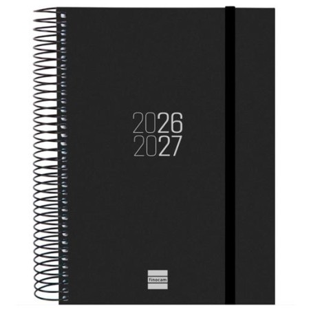 FINOCAM AGENDA ESPIR PARA ESTUDIANTES ESPIRAL E10-155X212MM 1DP NEGRO CURSO 2026-2027