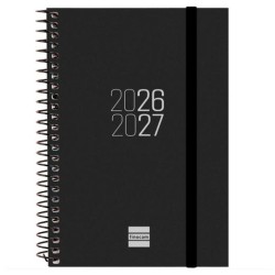FINOCAM AGENDA ESPIR PARA ESTUDIANTES ESPIRAL E8-120X171MM SVH NEGRO CURSO 2026-2027
