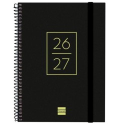 FINOCAM AGENDA SECUNDARIA PARA ESTUDIANTES ESPIRAL 4º-155X212MM SVH NEGRO CURSO 2026-2027