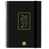 FINOCAM AGENDA SECUNDARIA PARA ESTUDIANTES ESPIRAL 4º-155X212MM SVH NEGRO CURSO 2026-2027