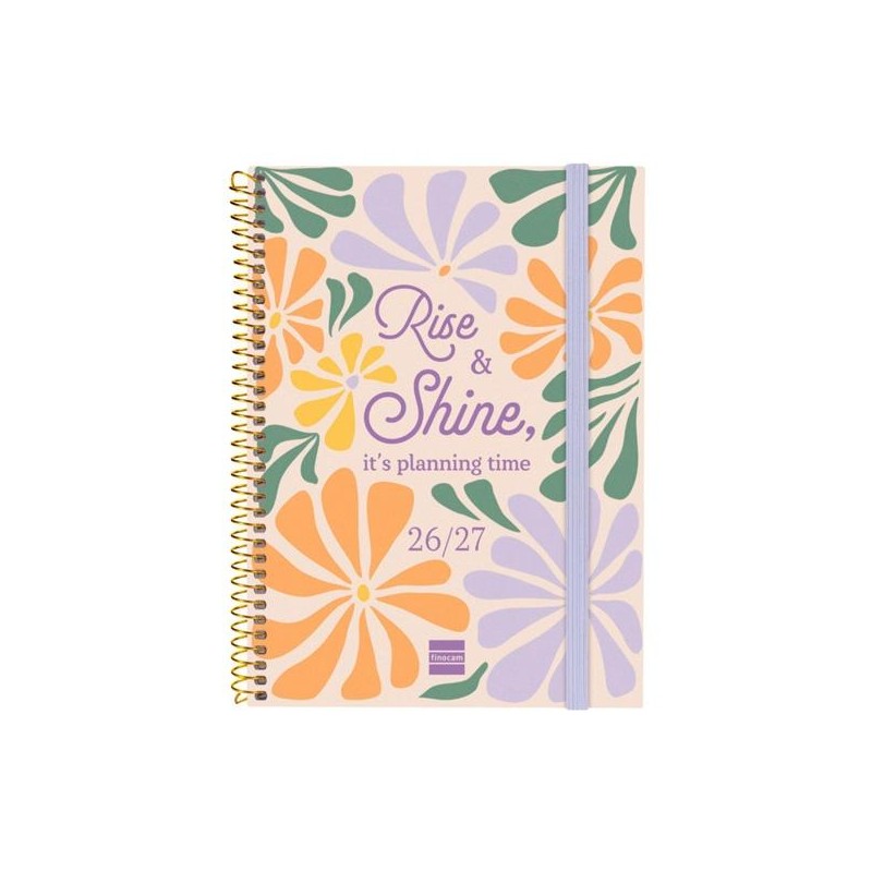 FINOCAM AGENDA SECUNDARIA PARA ESTUDIANTES ESPIRAL 4º-155X212MM SVH SHINE CURSO 2026-2027