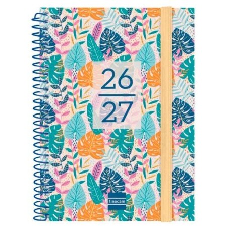 FINOCAM AGENDA SECUNDARIA PARA ESTUDIANTES ESPIRAL 8º-120X164MM SVH TROPICAL CURSO 2026-2027
