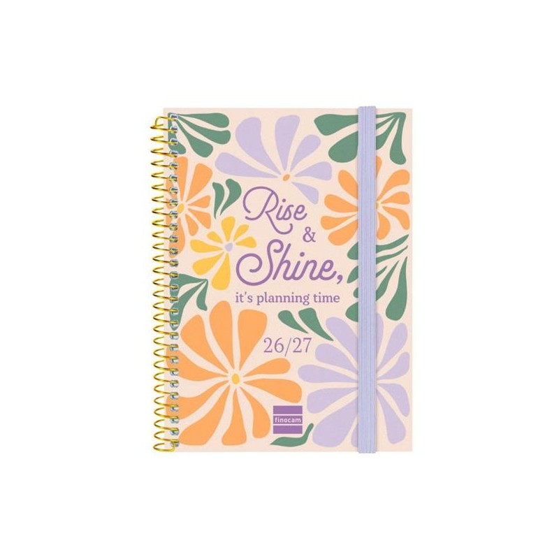 FINOCAM AGENDA SECUNDARIA PARA ESTUDIANTES ESPIRAL 8º-120X164MM SVH SHINE CURSO 2026-2027
