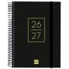 FINOCAM AGENDA SECUNDARIA PARA ESTUDIANTES ESPIRAL 4º-155X212MM 1DP NEGRO CURSO 2026-2027
