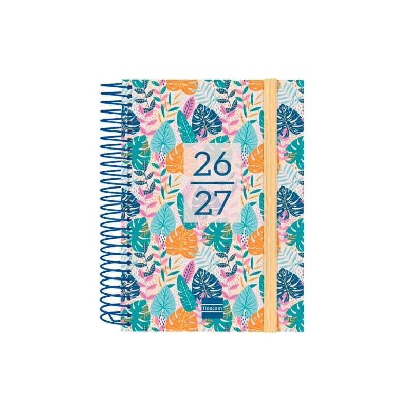 FINOCAM AGENDA SECUNDARIA PARA ESTUDIANTES ESPIRAL 8º-120X164MM 1DP TROPICAL CURSO 2026-2027