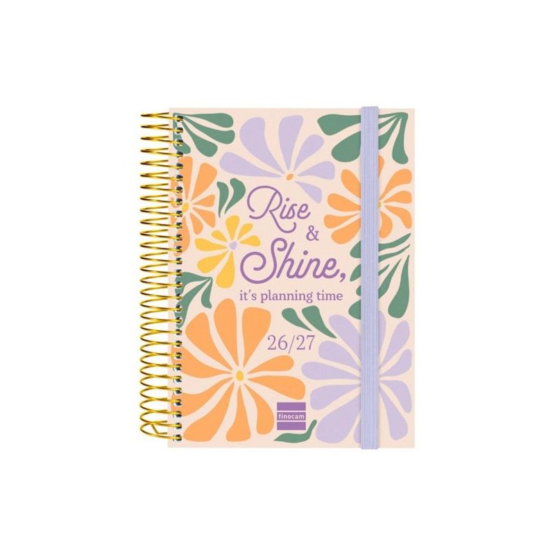 FINOCAM AGENDA SECUNDARIA PARA ESTUDIANTES ESPIRAL 8º-120X164MM 1DP SHINE CURSO 2026-2027