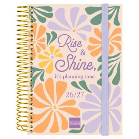 FINOCAM AGENDA SECUNDARIA PARA ESTUDIANTES ESPIRAL 8º-120X164MM 1DP SHINE CURSO 2026-2027