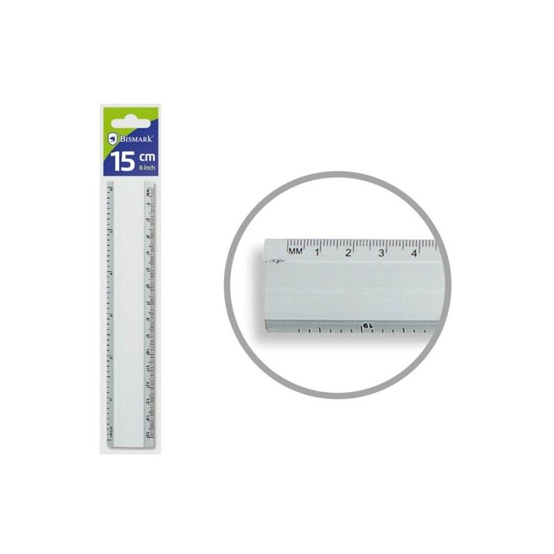 BISMARK REGLA ALUMINIO 15CM