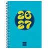FINOCAM AGENDA COOL PARA ESTUDIANTES ESPIRAL 8º-120X164MM SVH AZUL CURSO 2026-2027