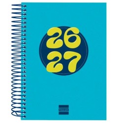 FINOCAM AGENDA COOL PARA ESTUDIANTES ESPIRAL 8º-120X164MM 1DP AZUL CURSO 2026-2027