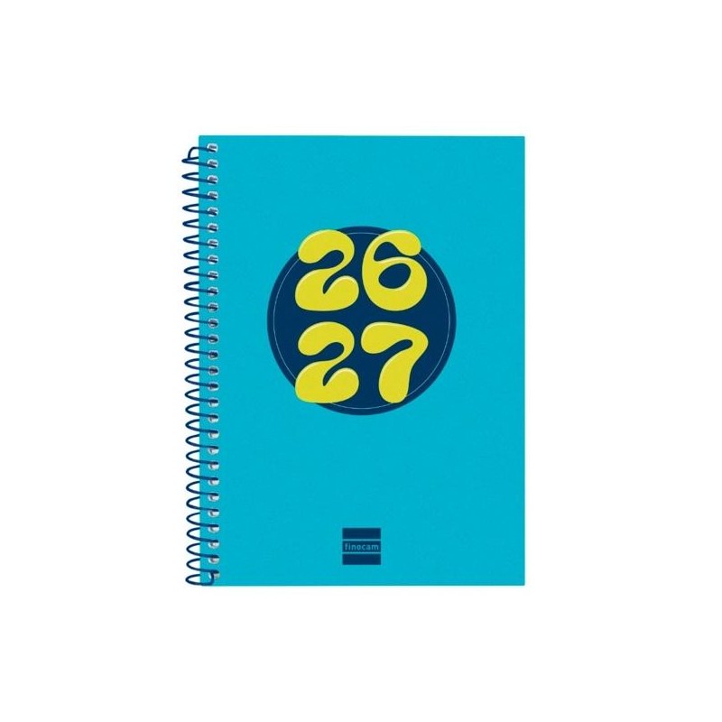 FINOCAM AGENDA COOL PARA ESTUDIANTES ESPIRAL 4º-155X212MM SVH AZUL CURSO 2026-2027