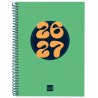 FINOCAM AGENDA COOL PARA ESTUDIANTES ESPIRAL 4º-155X212MM SVH VERDE CURSO 2026-2027