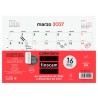 FINOCAM CALENDARIO BLOC CON IMÁN 16 MESES PARA ESCRIBIR S-210X150MM NEUTRO 2026-2027