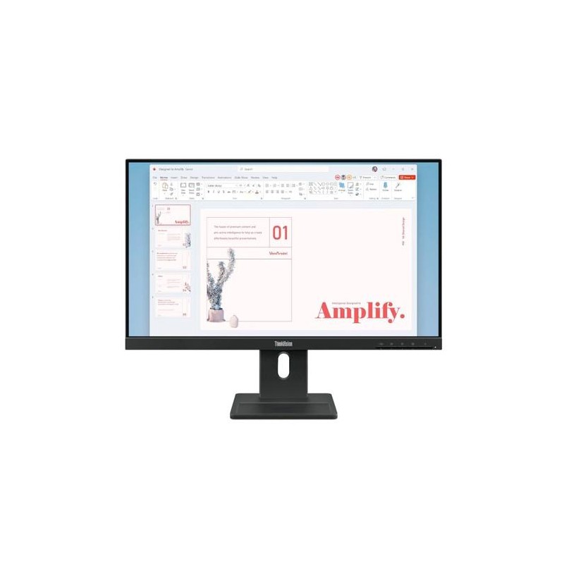 LENOVO MONITOR LCD LED 24" E24-40 FHD HDMI Y VGA NEGRO