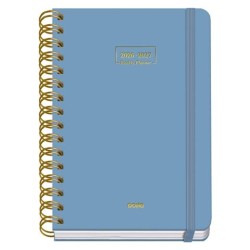DOHE AGENDA ESCOLAR PREMIUM A5 ESPIRAL DOBLE DP CARTÓN FORRADO AZUL 2026-2027