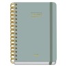 DOHE AGENDA ESCOLAR PREMIUM A5 ESPIRAL DOBLE DP CARTÓN FORRADO VERDE 2026-2027