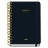 DOHE AGENDA ESCOLAR PREMIUM A5 ESPIRAL DOBLE DP CARTÓN FORRADO NEGRO 2026-2027