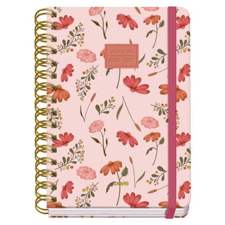 DOHE AGENDA ESCOLAR PREMIUM A5 ESPIRAL DOBLE DP CARTÓN FORRADO MOD. BELLE 2026-2027