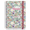 DOHE AGENDA ESCOLAR PRIME A5 ESPIRAL SV CARTÓN FORRADO MOD. BLOOM 2026-2027