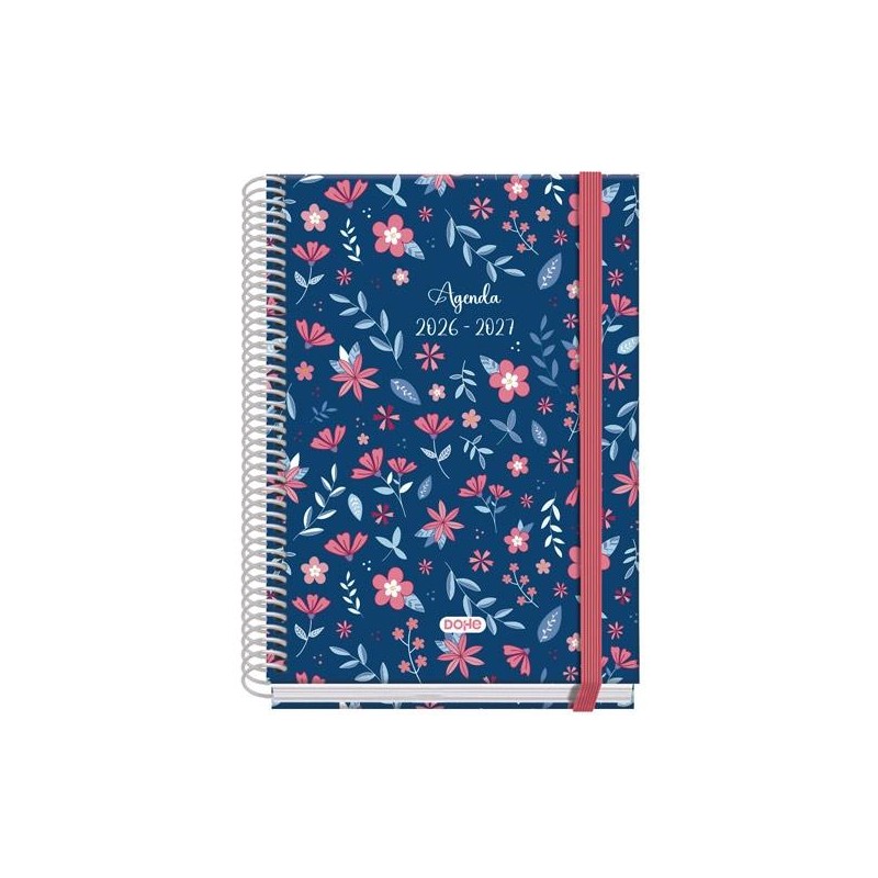 DOHE AGENDA ESCOLAR PRIME A5 ESPIRAL DP CARTÓN FORRADO MOD. LOVELY 2026-2027