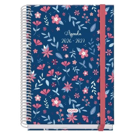 DOHE AGENDA ESCOLAR PRIME A5 ESPIRAL DP CARTÓN FORRADO MOD. LOVELY 2026-2027