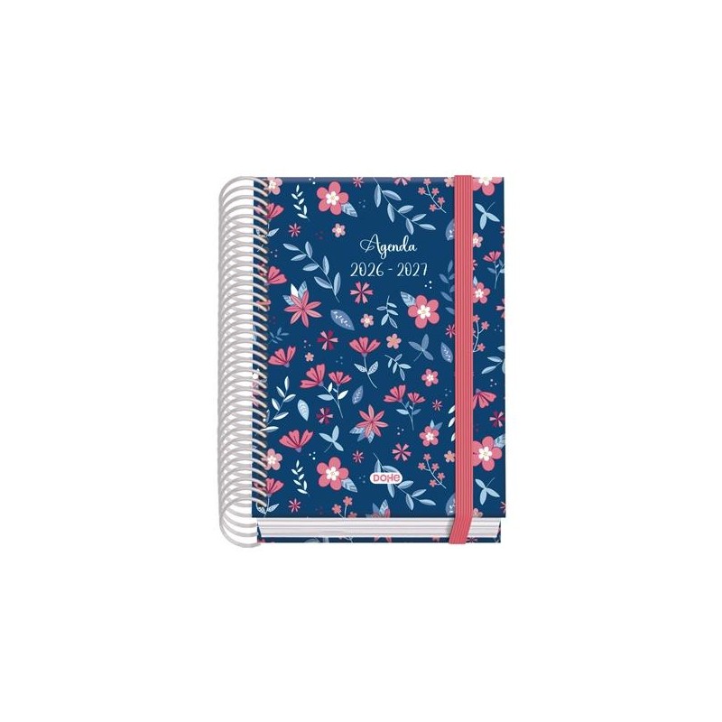 DOHE AGENDA ESCOLAR PRIME A6 ESPIRAL DP CARTÓN FORRADO MOD. LOVELY 2026-2027